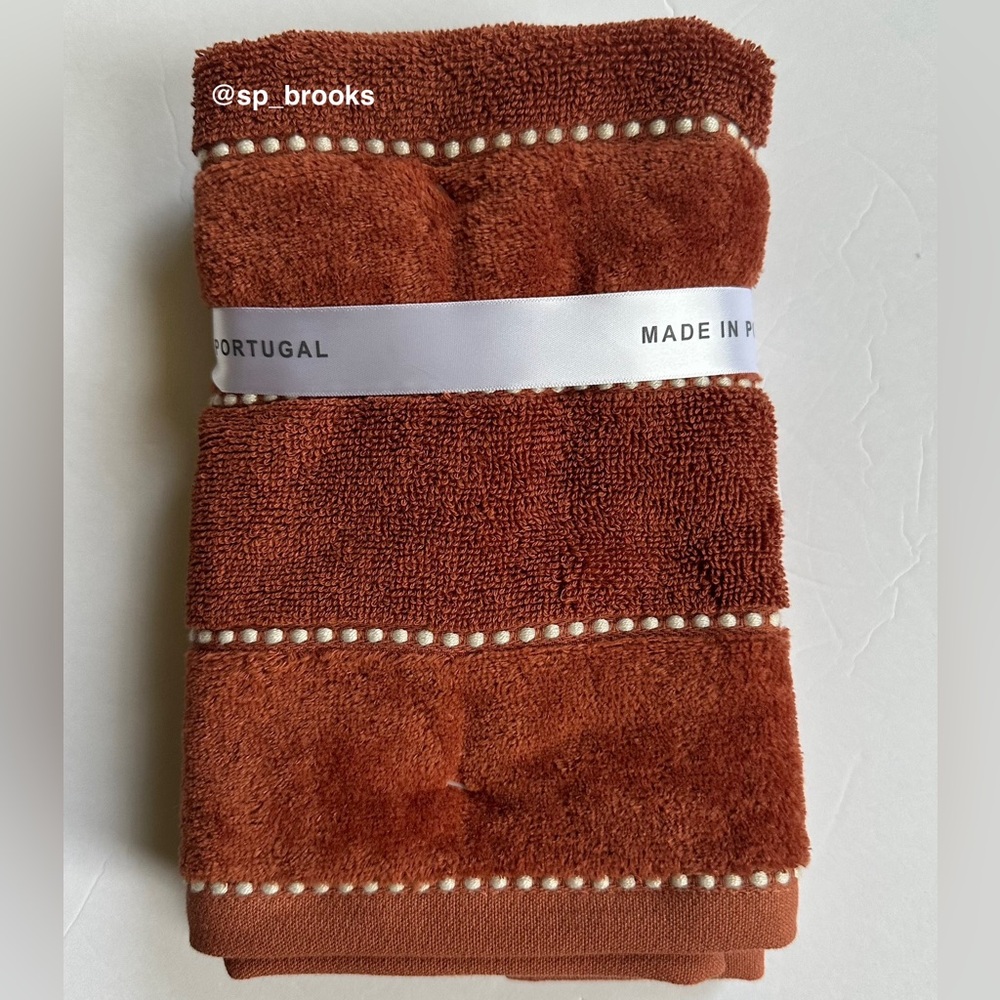 🎁6PC FELPINTER Velour Bath Towel Set - Rust - Cotton, Super Soft & Absorbent - Picture 8 of 11